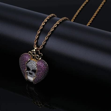 Hip Hop Juice Wrld Same Paragraph Devil Skull Heartbreak Pendant Solid