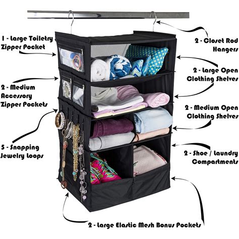 Suitcase Organizer Durable Portable Travel Packing System Hanging