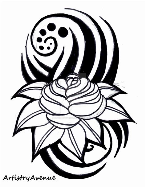 See more ideas about tribal rose, tribal rose tattoos, rose design. Rose Tribal Tattoo by ArtistryAvenue on DeviantArt