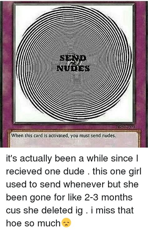 Send Nudes Trap Card When This Card Is Activated You Must Send Nudes