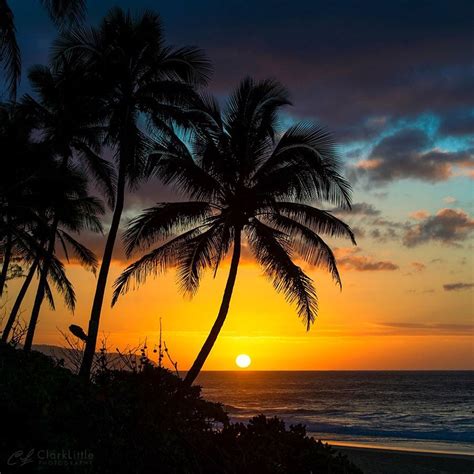 Tonights Sunset On The North Shore Of Oahu Hawaii Photo By Clark