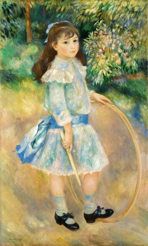 Pierre Auguste Renoir Girl With A Hoop 1886 Pierre Auguste Renoir