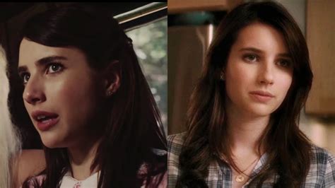 Emma Roberts In The Ahs 1984 Trailer Left And Scream 4 2011 Right