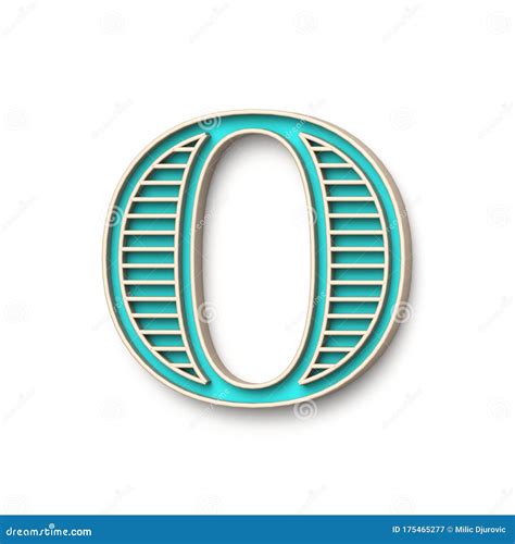 Classic Old Fashioned Font Letter O 3d Stock Illustration