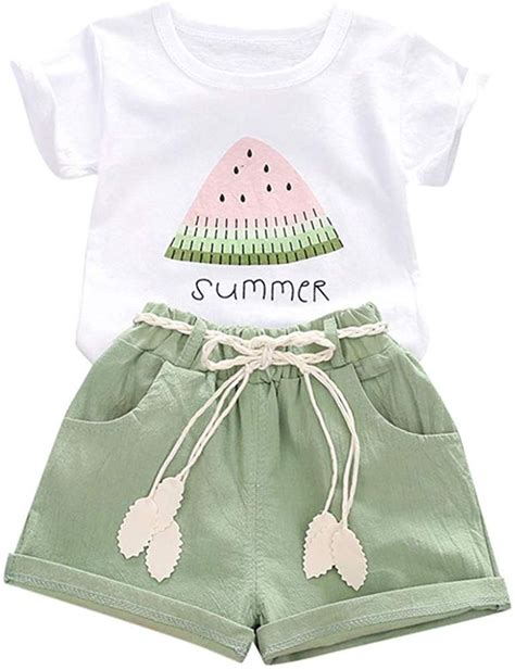 Your newborn baby will spend its first few months snoozing the days away. Amazon.com: Baby Toddler Girls Summer Shorts Sets for 1-4 ...