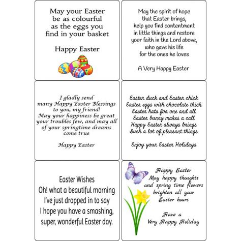 Peel Off Easter Verses 2 Sticky Verses For Handmade Cards And Crafts