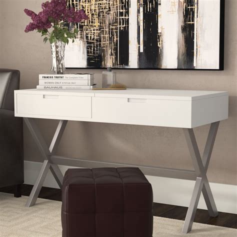 Shop our affordable mirrors and desk made here in the code: Wade Logan Clancy Desk Vanity Set with Mirror & Reviews ...