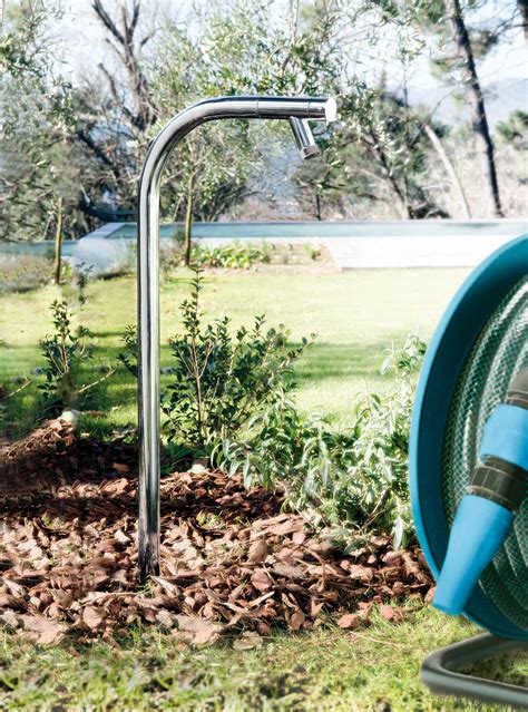 Stainless Steel Outside Garden Taps In Contemporary Designs Combined