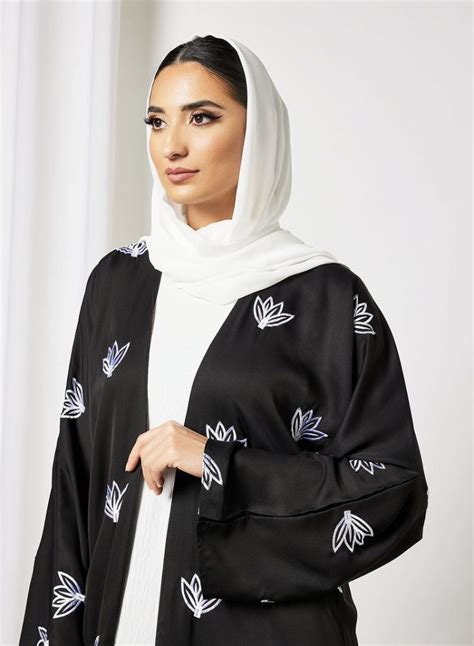 Black Embroidered Bisht With Dress Heracloset Online