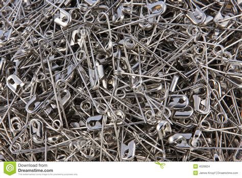 Safety Pins Background Stock Photo Image Of Lineup Pins 4526824