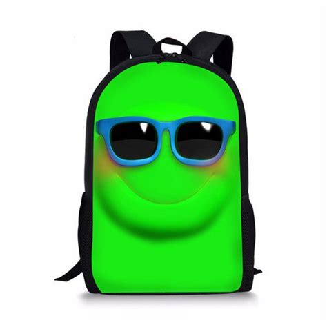 Boys Bookbag Trendy Forudesigns Cute Little Boys Girls Emoji Smiley