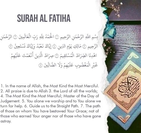 Surah Al Fatihah Surah Fatiha With Translation In Arabic