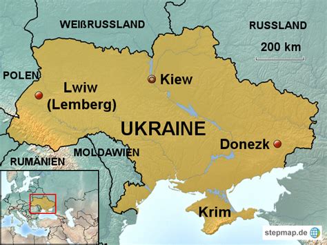 Stepmap Ukraine Landkarte F R Deutschland