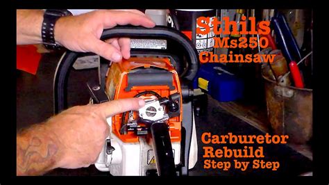 Stihls Ms250 Carburetor Rebuild Disassembly Reassembly Youtube