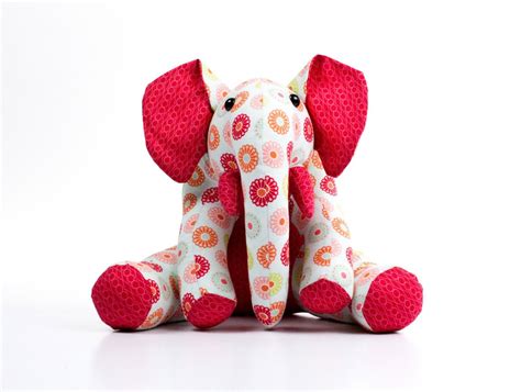 Ellie Elephant Sewing Pattern Funky Friends Factory Stuffed Animal