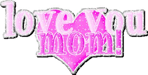 Mothers Day Love You Mom Greeting Sticker 