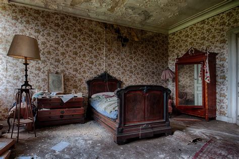 The Guest Bedroom At Château De La Forêt A Castle In Belgium Built In 1860 Abandoned Houses