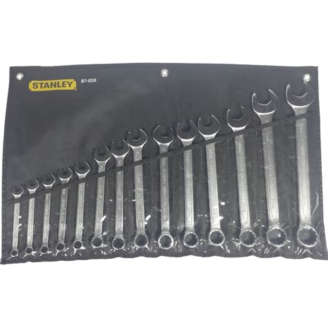 Stanley 14pc Slimline Combination Wrench Set Fastening Tools