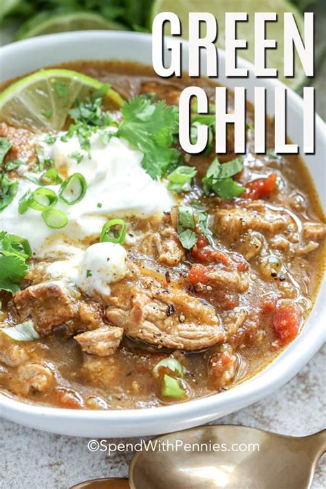 Green Chili Recipe Freezer Friendly Spend With Pennies