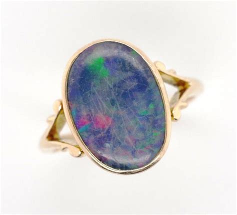 Best deals and discounts on the latest products. Australian 15ct rose gold ring, set with a triplet opal. By… - Rings - Jewellery