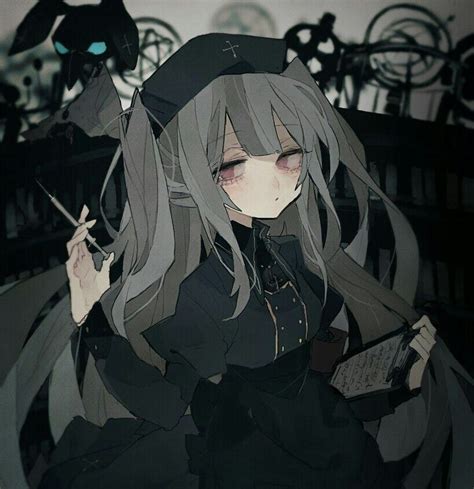 Dark Anime Girl Aesthetic Icon Imagesee
