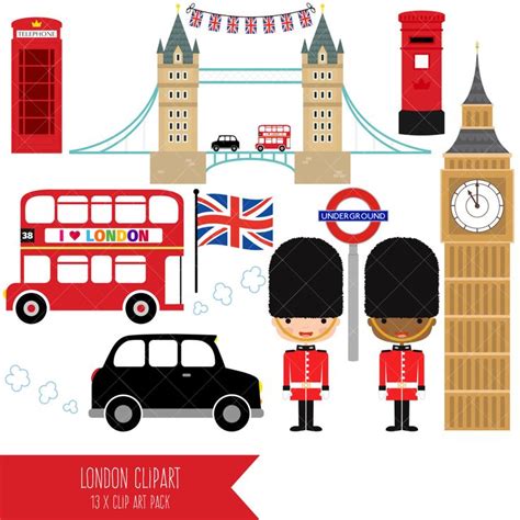 London Clipart British Clip Art England Big Ben Tower Etsy London