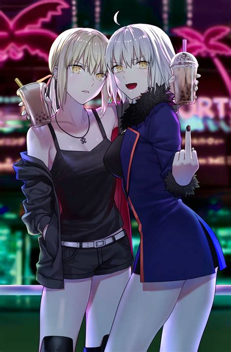 Saber Alter And Jeanne Darc Alter Rfatestaynight