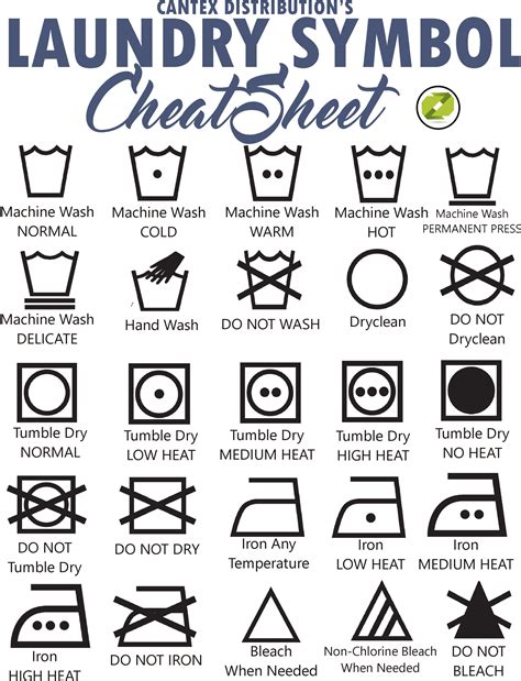 Free Printable Laundry Symbols