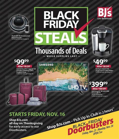 The black friday holiday shopping season is here again! BJs Black Friday 2019 Ad, Deals and Sales