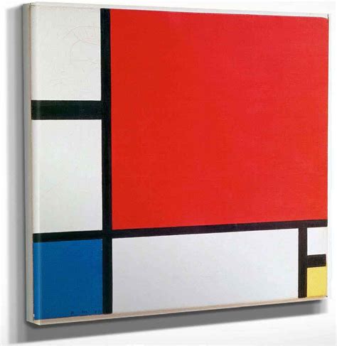 Piet Mondrian Composition With Red Blue And Yellow By Peit Mondrian