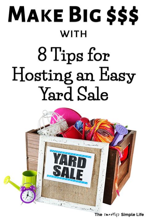 8 Yard Sale Tips For An Easy Day Yard Sale Garage Sale Tips Yard