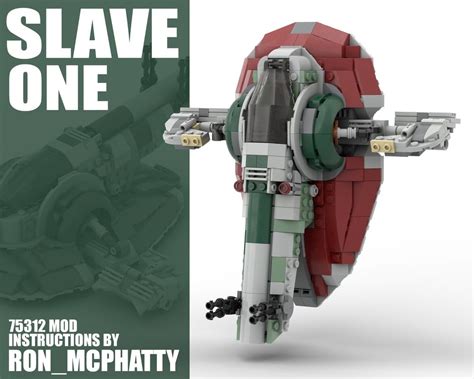 Lego Moc Slave 1 Boba Fetts Starship Set 75312 Mod By Ronmcphatty Rebrickable Build With