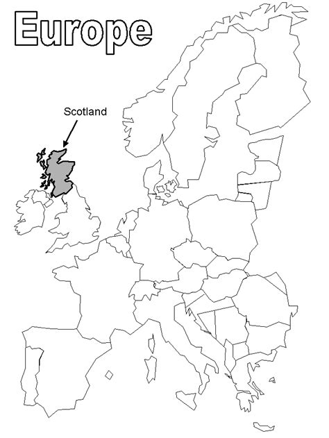 Map Of Europe Coloring Page Clip Art Library