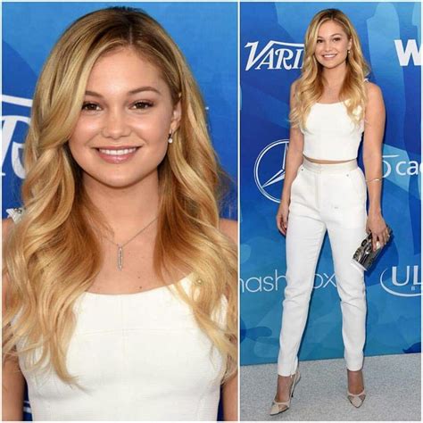 White White Olivia Holt Glam Squad Foxy Sienna American Actress White Jeans Two Piece Pant