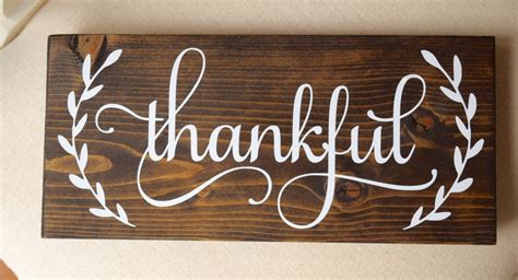 Thankful sign Thanksgiving sign thankful wood sign fall | Etsy | Thanksgiving signs, Thankful ...