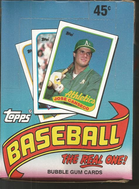 1989 Topps Baseball Cards Unopened Box Printable Cards