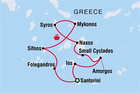 Cyclades Voyage Carte Plan