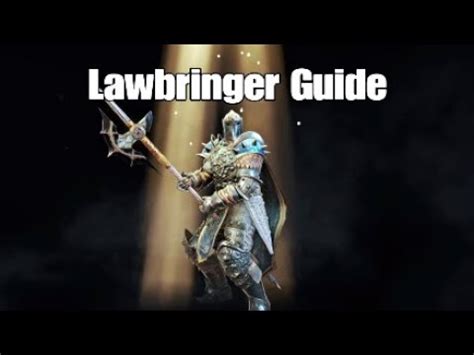 They are the ones who enforce the laws and dispense all of the punishment and retribution. For Honor - Lawbringer Guide - YouTube