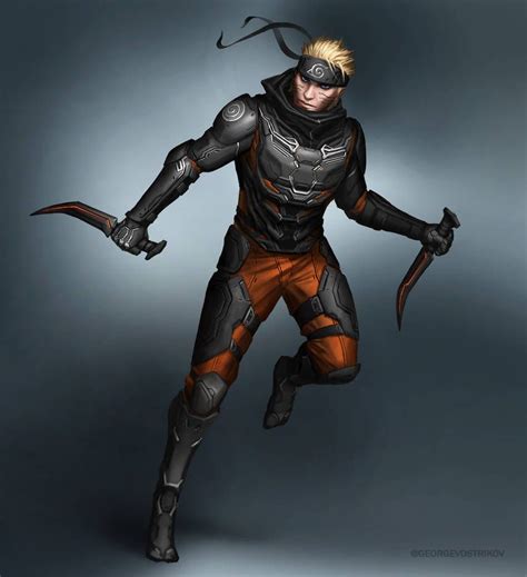 Naruto Redesigncyberpunk By Georgevostrikov On Deviantart Character