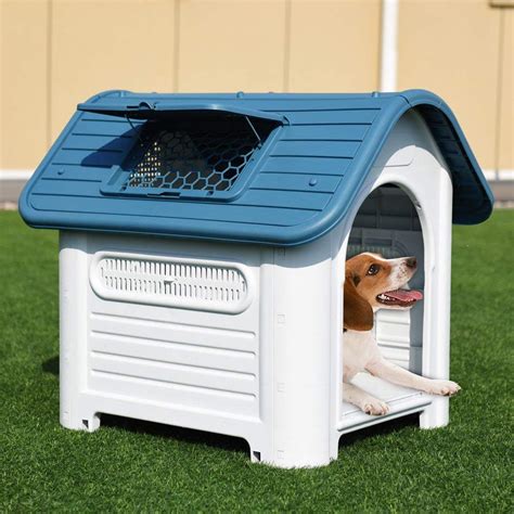 Giantex Outdoor Indoor Portable Waterproof Plastic Pet Cat Dogs House