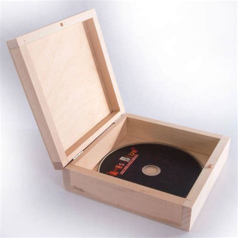 Wooden Cd Box Case Holder For Up To 20 Cds Unpainted Etsy