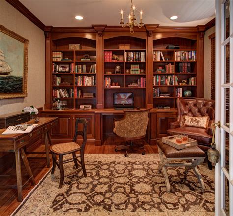 Traditional Home Office And Library Traditional Home Office New