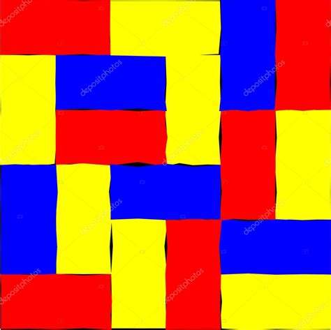 Red, yellow and blue rectangles — Stock Vector © annavee ...