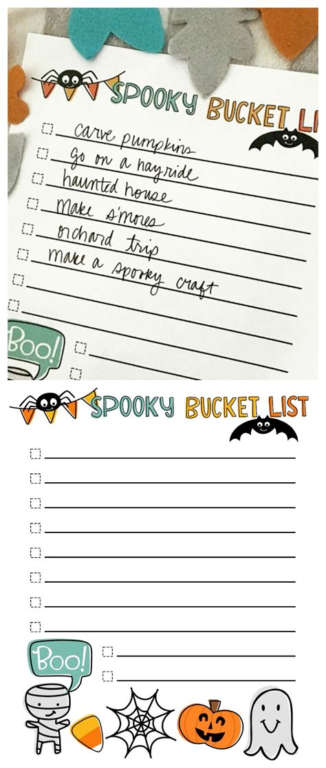 Halloween Bucket List You Can Print At Home Eighteen25 Halloween