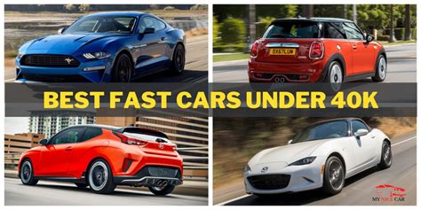 The Best Fast Cars Under 40k