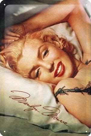 Marilyn Monroe Metalen wandbord in reliëf 20 x 30 cm Citations Marilyn