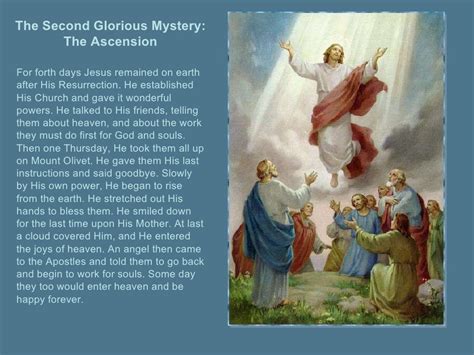 Glorious Mysteries Of The Rosary Printable