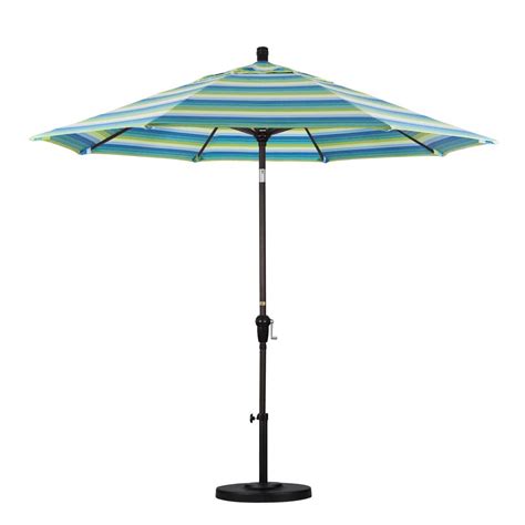 California Umbrella 9 Ft Bronze Aluminum Pole Market Aluminum Ribs