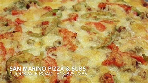 San Marino Pizza And Subs Youtube