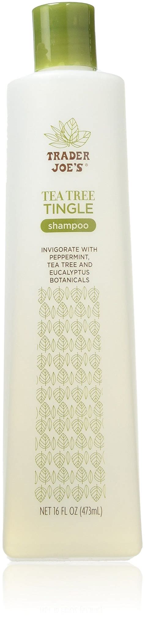 trader joe s tea tree tingle shampoo with peppermint tea tree and eucalyptus botanicals 16
